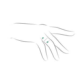 Foto Dettagli Anello con Diamanti e Smeraldi Piero Milano C0649AB2Z