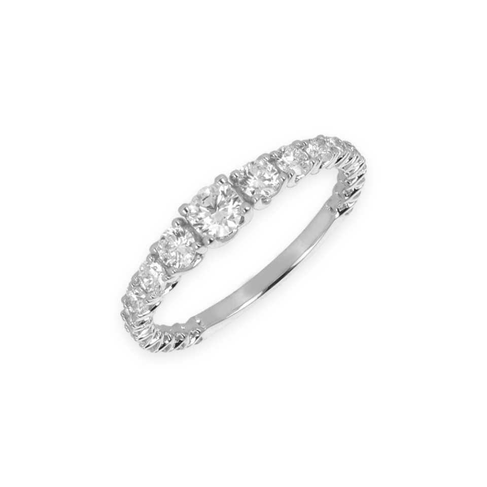 NAMURI - ANELLO IN ORO BIANCO 18KT CON DIAMANTI AN-DEG30W