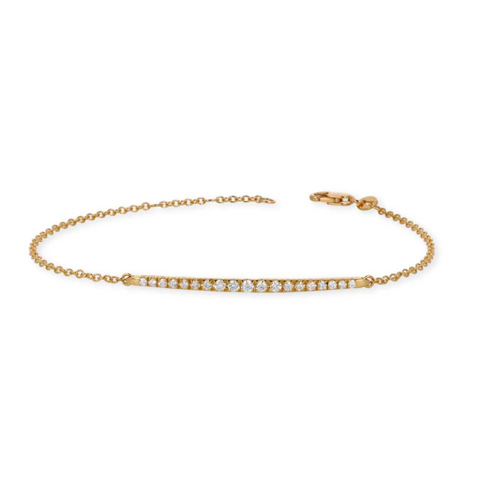 NAMURI - BRACCIALE IN ORO GIALLO 18KT CON DIAMANTI BIANCHI BTFANDEG/G