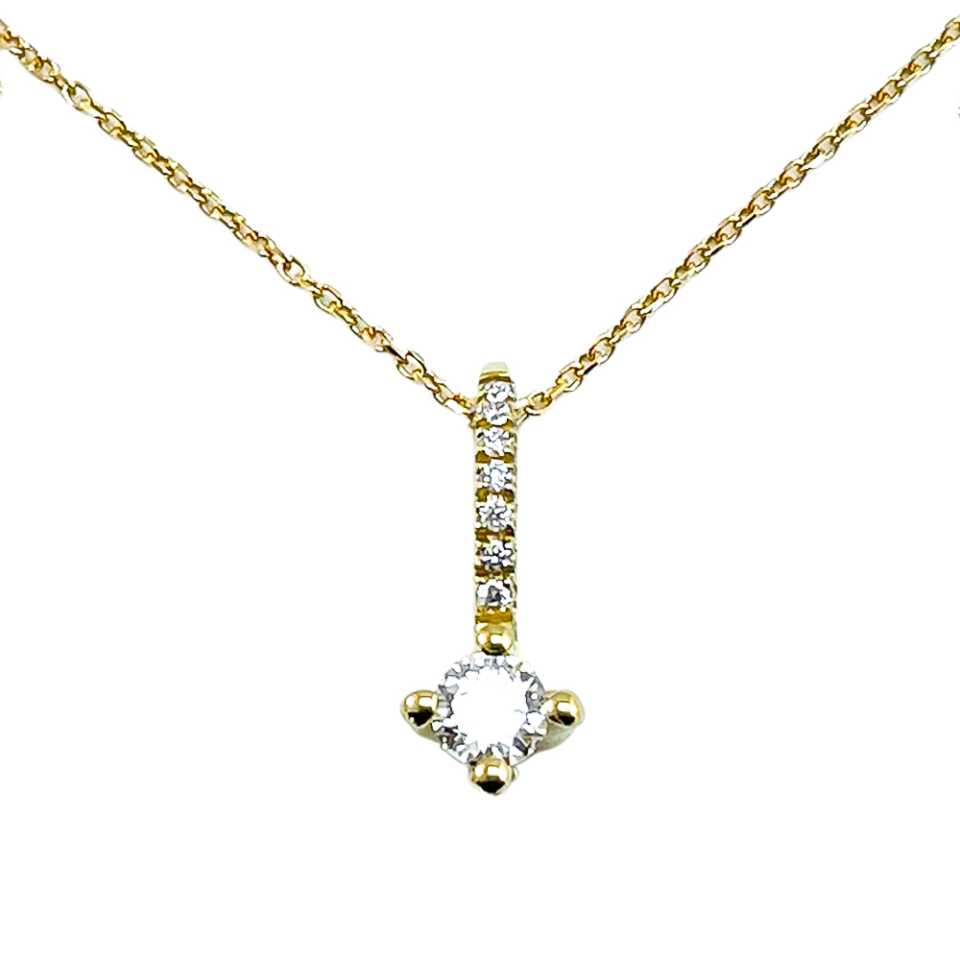 NAMURI - COLLANA IN ORO GIALLO 18KT CON CIONDOLO IN DIAMANTI BIANCHI CI41959/24G