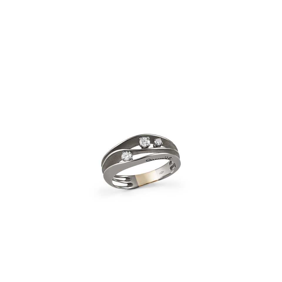 ANNAMARIA CAMILLI - ANELLO DUNE BLACK LAVA GAN2662E 