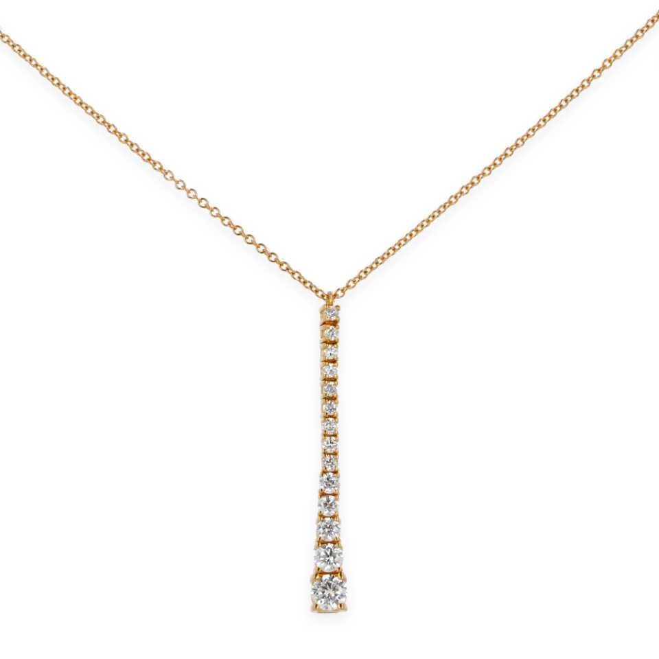 NAMURI - COLLANA IN ORO GIALLO 18KT CON CIONDOLO IN DIAMANTI BIANCHI PN-DEG15/G
