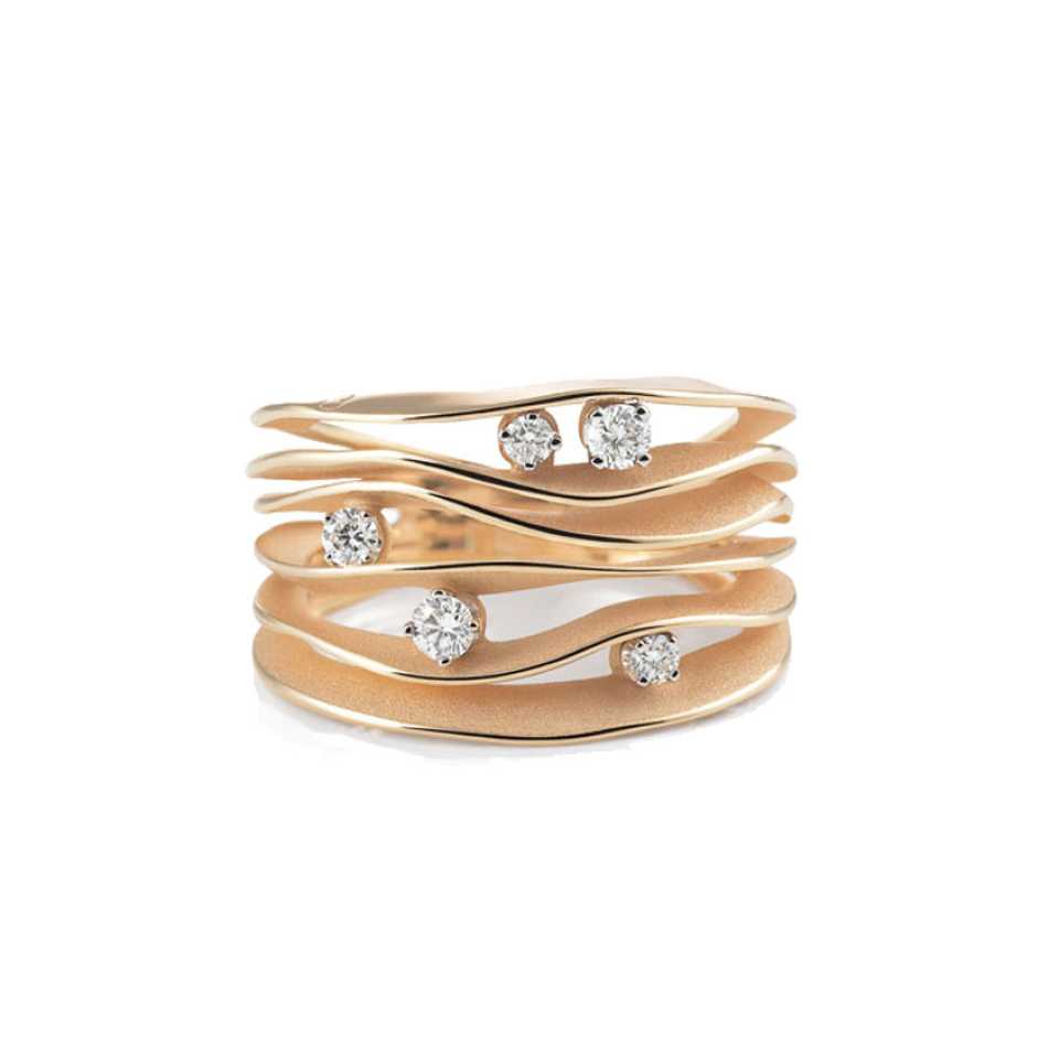 ANNAMARIA CAMMILLI - ANELLO DUNE ORO ARANCIO GAN0914J