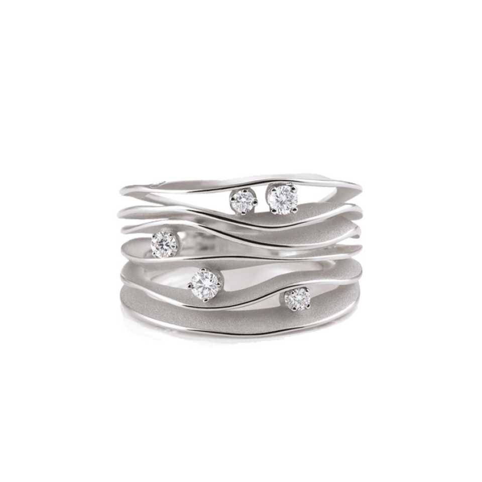 ANNAMARIA CAMMILLI - ANELLO DUNE ORO BIANCO GAN0914W