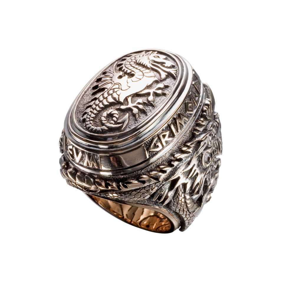 GRIMOLDI MILANO -  MEDIOEVO COLLECTION MAN RING  1MEO-ARG