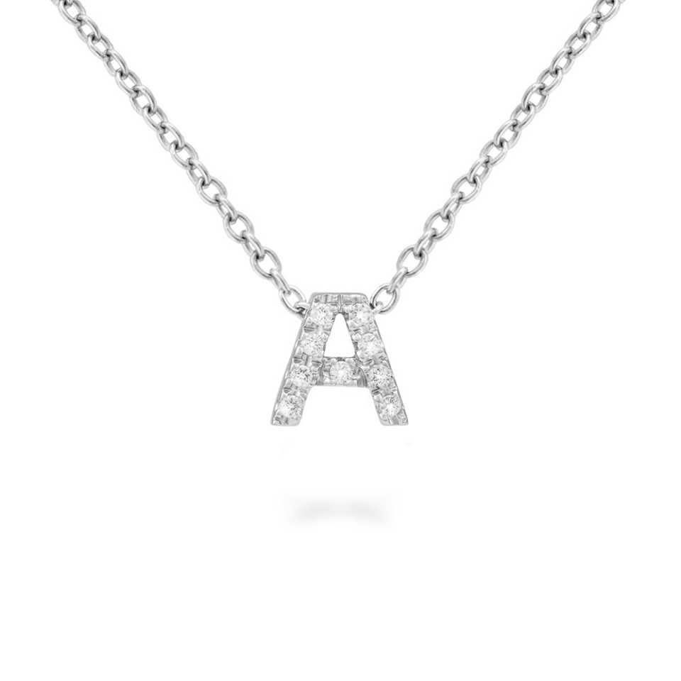 PIERO MILANO - COLLANA CON DIAMANTI LETTERA A M2316GB/A