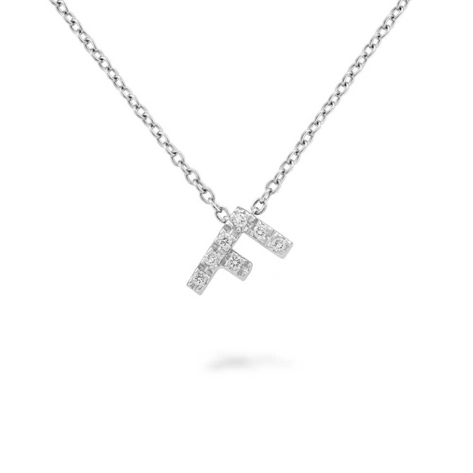 PIERO MILANO - COLLANA CON DIAMANTI LETTERA F M2316GB/F