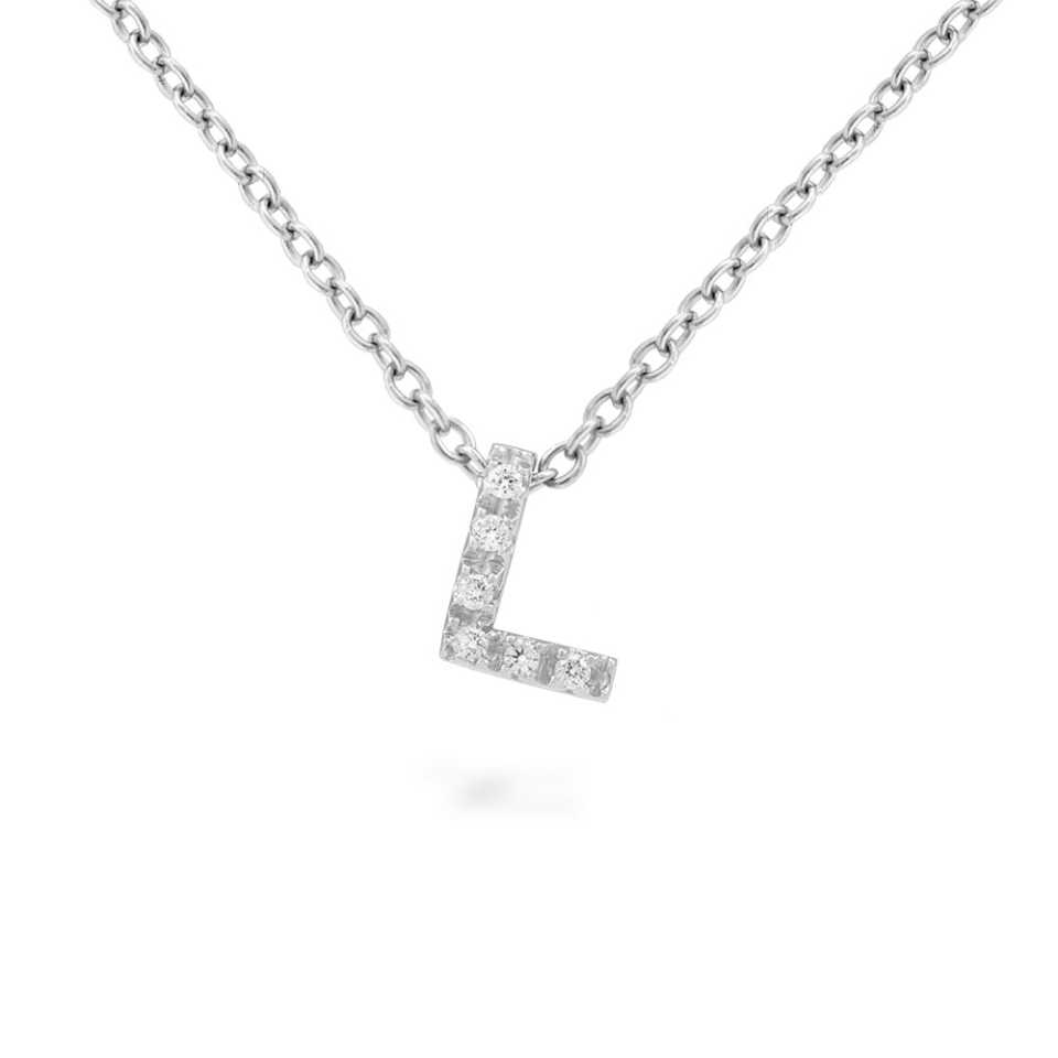 PIERO MILANO - COLLANA CON DIAMANTI LETTERA L M2316GB/L