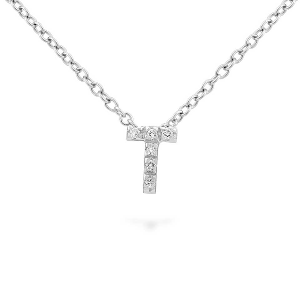 PIERO MILANO - COLLANA CON DIAMANTI LETTERA T M2316GB/T