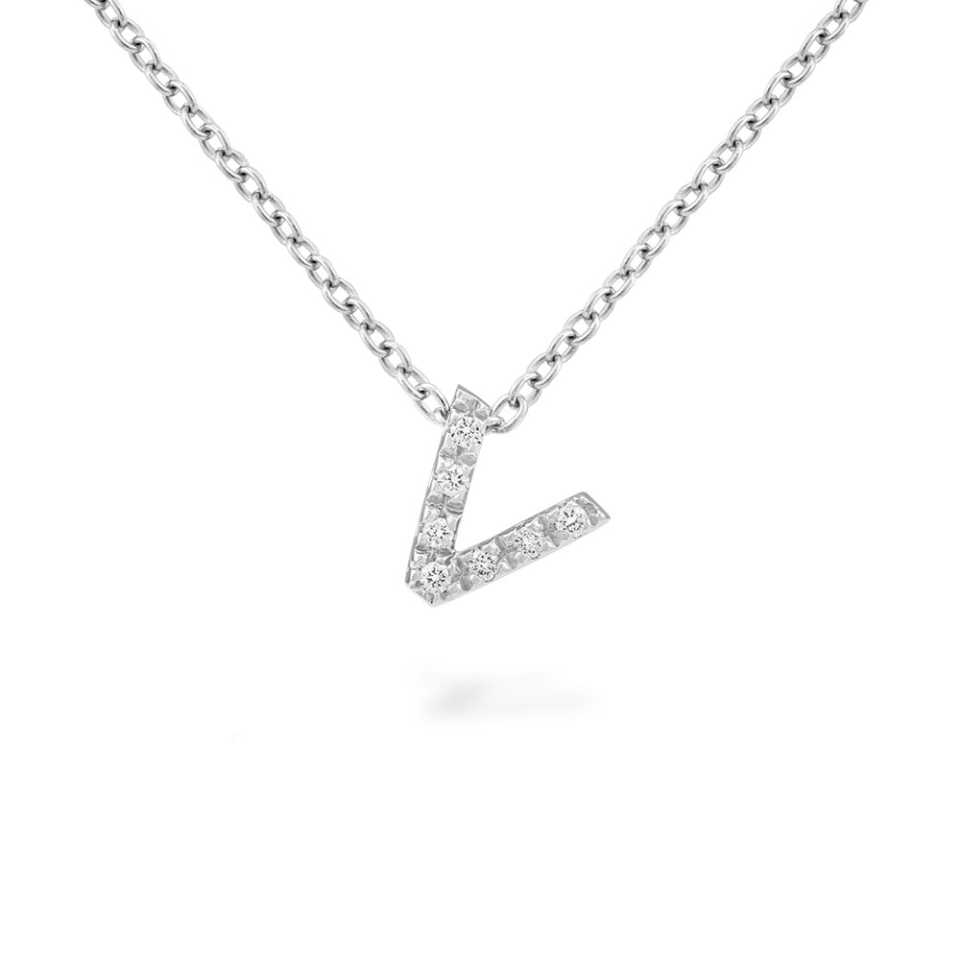 PIERO MILANO - COLLANA CON DIAMANTI LETTERA V M2316GB/V