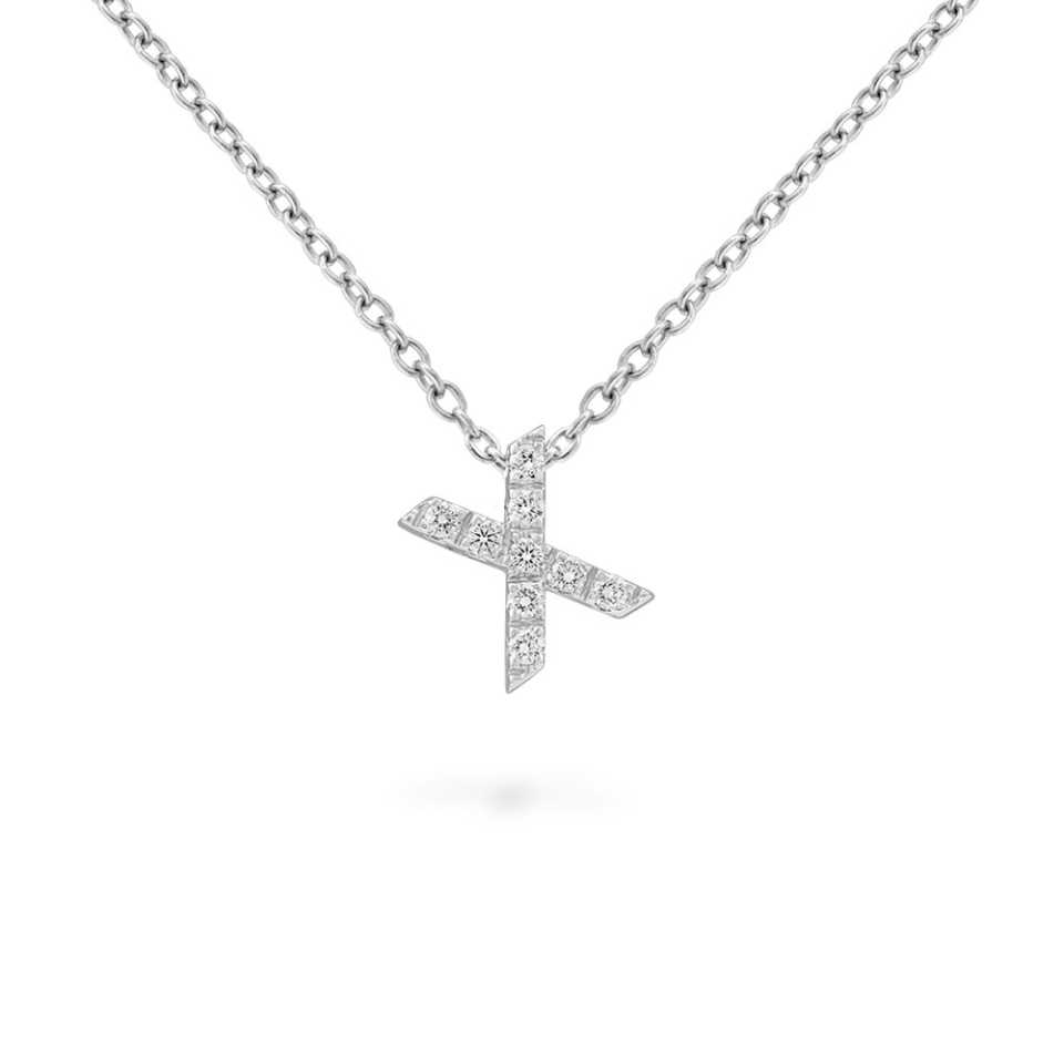 PIERO MILANO - COLLANA CON DIAMANTI LETTERA X M2316GB/X