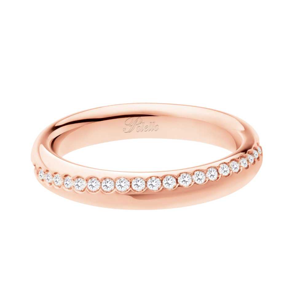 POLELLO - FEDE / ANELLO ORO ROSA CON DIAMANTI G3174DR